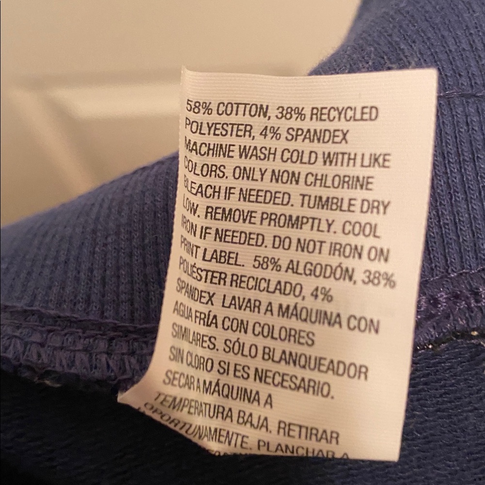All in Motion Indigo French Terry Joggers with Drawstring…size 4X - Picture 5 of 6